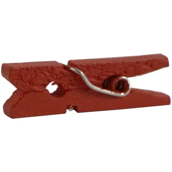 JAM Paper 7/8" Wood Clothespins, 100ct. Red {6}