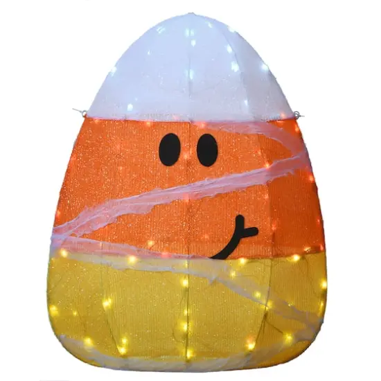 28" Pre-Lit Candy Corn Mummy {1}