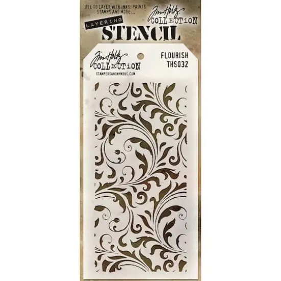 Stampers Anonymous Tim Holtz&reg; Flourish Layering Stencil {1}