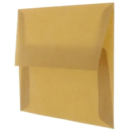 JAM Paper A2 Translucent Vellum Invitation Envelopes, 25ct. Earth Brown {4}