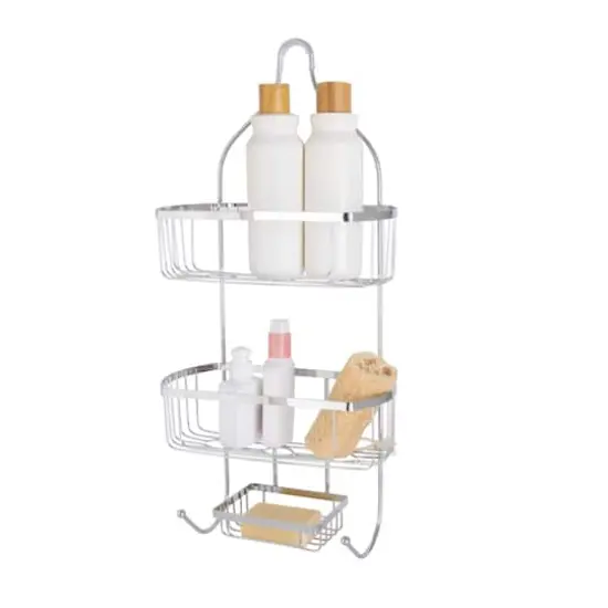 Bath Bliss Chrome Prince Shower Caddy {3}