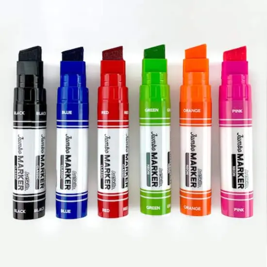 ArtSkills&reg; Jumbo Chisel Tip Markers for Signs & Projects {3}