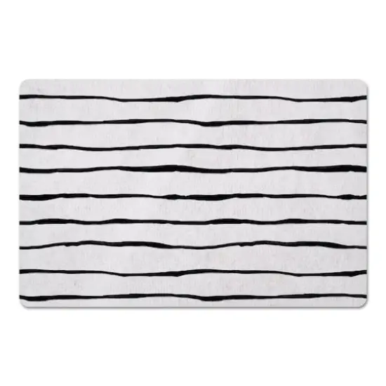 Simple Painted Stripes 27" x 18" Floor Mat {1}
