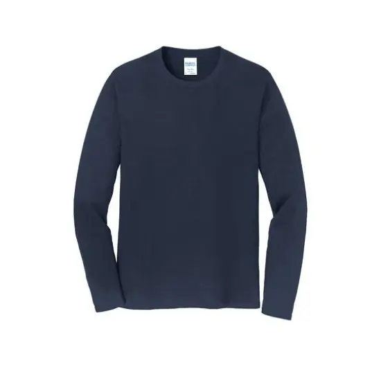 Port & Company&reg; Fan Favorite&trade; Colors Long Sleeve T-Shirt Deep Navy {1}