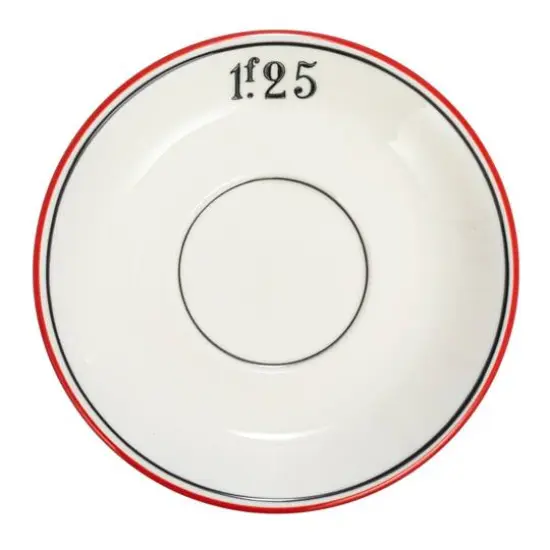 Hello Honey&reg; 6" Factorial Numbers Design Stoneware Plate Set {7}