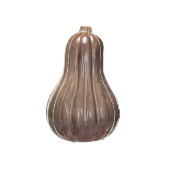 Hello Honey&reg; 7.5" Brown Gourd Stoneware Vase {1}