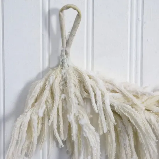 5ft. Artificial Real Touch White Norfolk Island Pine Garland with Natural Look {5}