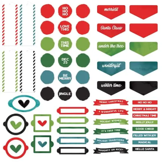 49 And Market ARToptions Holiday Wishes Chipboard Bits {4}