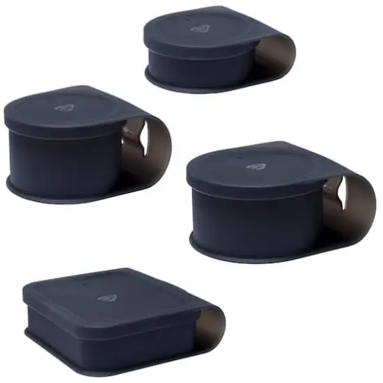 Silipint&reg; 4-Piece Silicone Go Go Bowl Set Smoke {7}