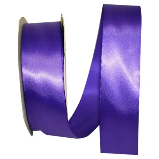 JAM Paper 1.5" x 50yd. Single Face Satin Ribbon Purple Haze {1}