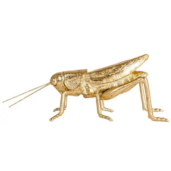 Hello Honey&reg; 5.5" Gold Gilded Garden Grasshopper D&eacute;cor {6}