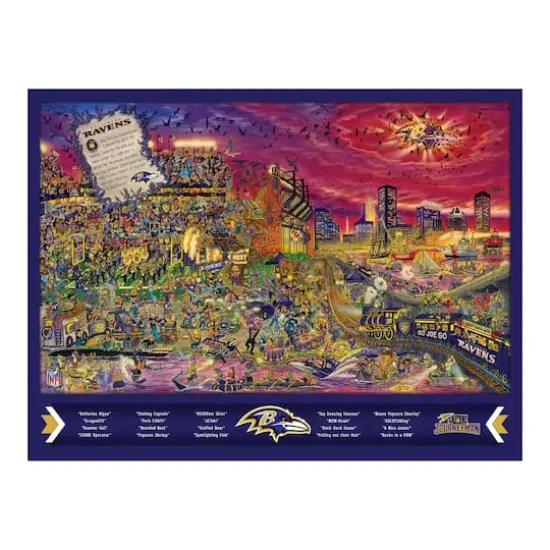 Joe Journeyman NFL 500 Piece Jigsaw Puzzle Baltimore Ravens {6}