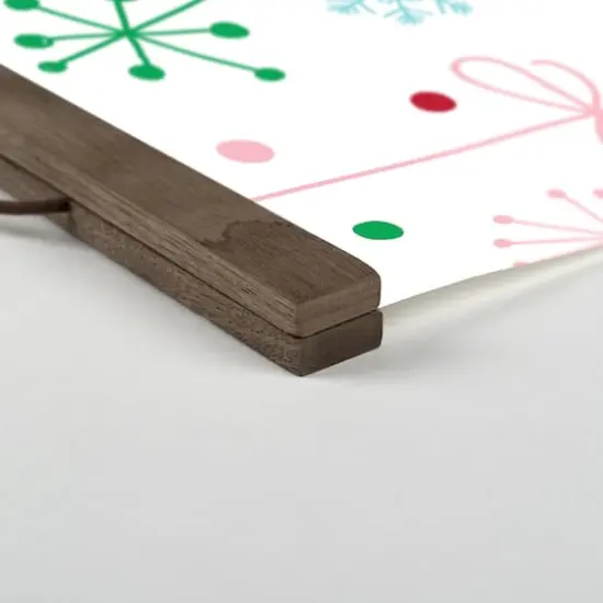 Retro Funky Ornaments 16x16 Teak Hanging Canvas {3}