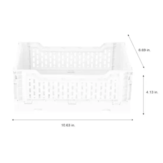 Simplify Collapsible Storage Crate White {6}