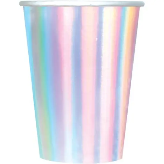 JAM Paper 12oz. Foil Paper Cups, 48ct. Holographic {1}