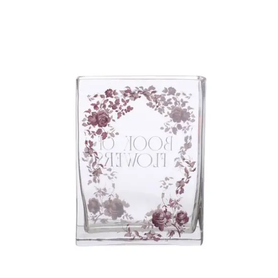 8" Book of Flowers Decorative Glass Container by Ashland&reg; {4}