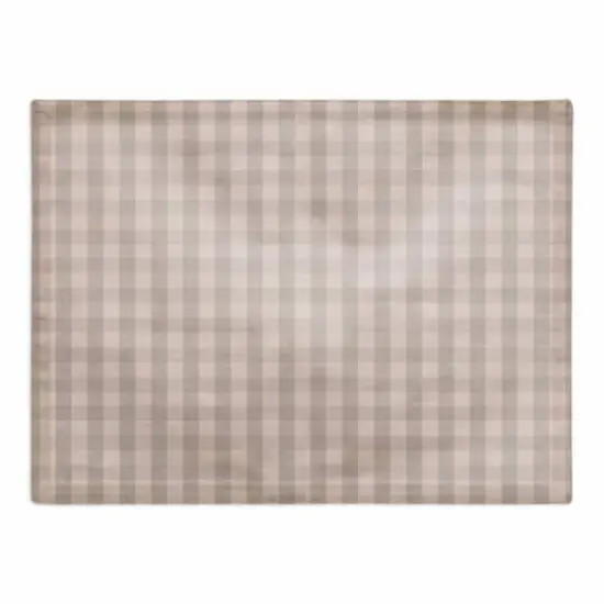 Plaid Cotton Twill Placemat Blush {1}