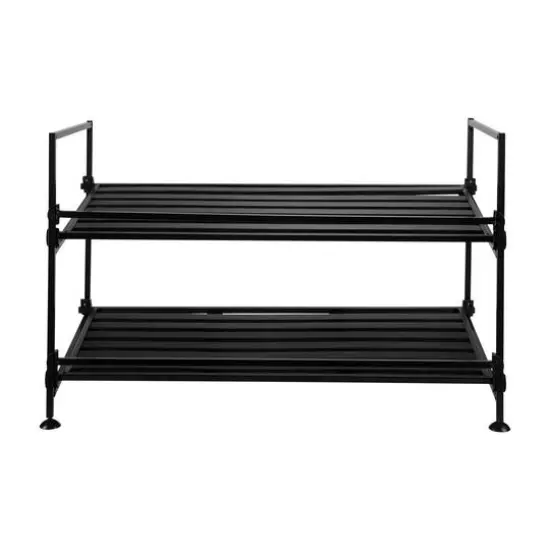 Organize It All Espresso 2-Tier Shoe Rack {6}