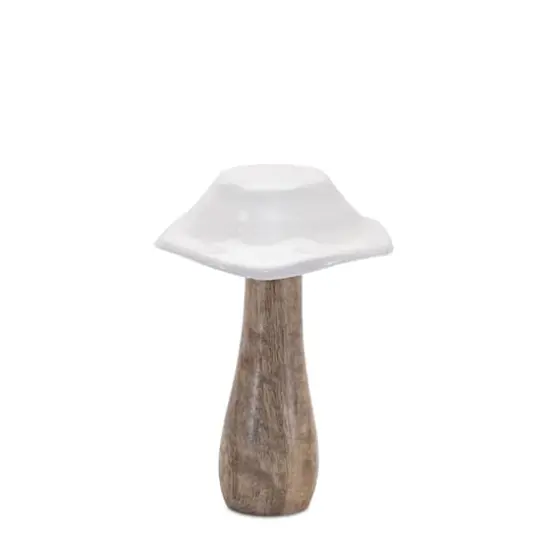 Wood Mushroom D&eacute;cor Set {4}