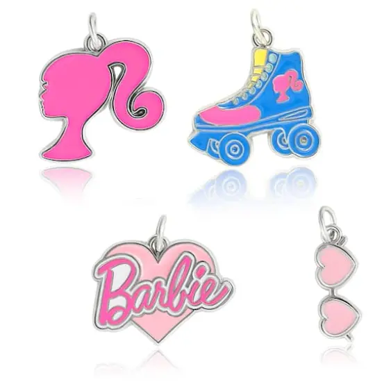 Barbie&trade; 4-Piece Enamel Charm Set {1}