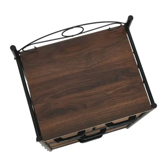 Household Essentials Victoria 32" 4-Drawer Dresser Mid Century Walnut {8}