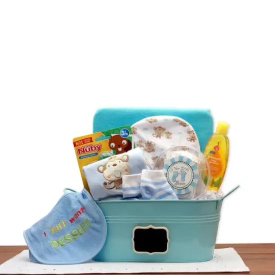 Baby Boy Basics Gift Pail {1}