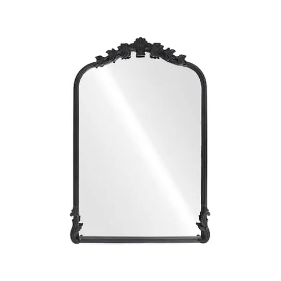 18" x 27" Ornate Arch Wall Mirror in Black Metal Frame by Ashland&reg; {1}