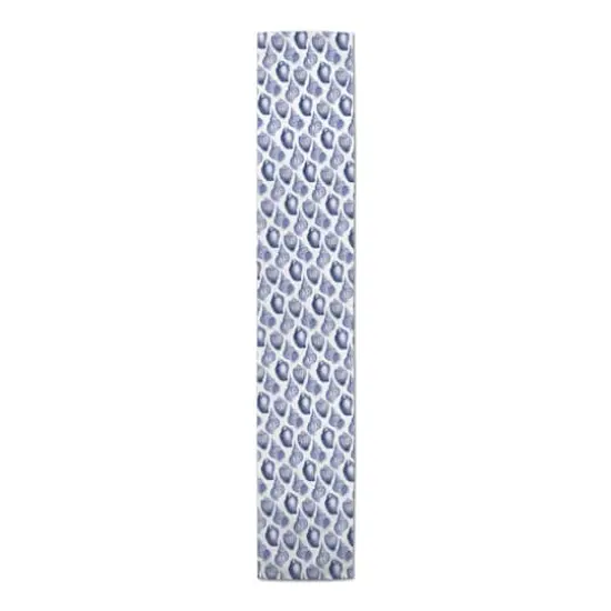 Shells Outdoor Table Runner Navy {1}