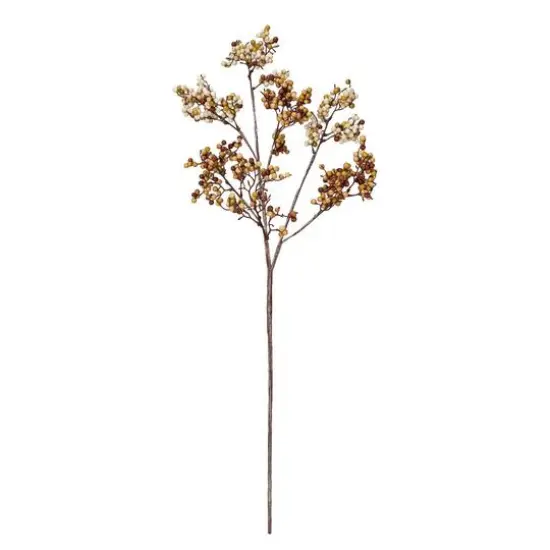 Hello Honey&reg; 38.25" Cream & Tan Faux Berry Stem {1}