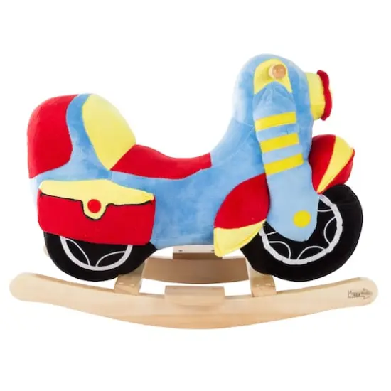 Toy Time Plush Ride-On Rocking Motorcycle {4}