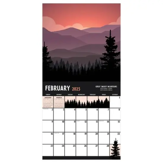 TF Publishing 2025 National Parks Art Wall Calendar {5}