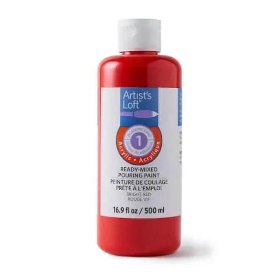 Acrylic Ready-Mixed Pouring Paint by Artist's Loft&trade; Bright Red {1}