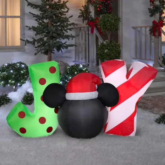 2.5ft. Airblown&reg; Inflatable Mickey Mouse JOY Sign {3}