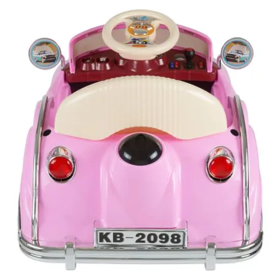 Toy Time Pink Battery Powered Ride-On Classic Coupe Car {5}