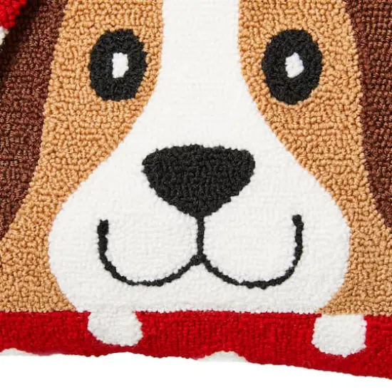 Glitzhome&reg; Hooked 3D Woof Throw Pillow {8}
