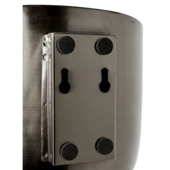 Black Metal Contemporary Hanging Planter Set {4}