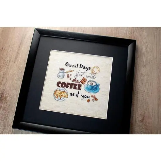 LetiStitch Coffee Time Counted Cross Stitch Kit {5}