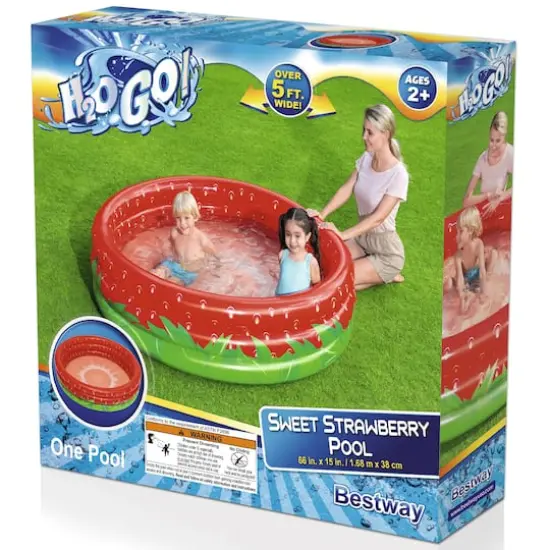 Bestway H2OGO! 66" Sweet Strawberry Pool {3}