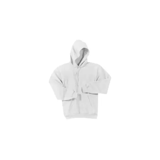 Port & Company® Neutrals Core Fleece Pullover Hooded Sweatshirt White {1}