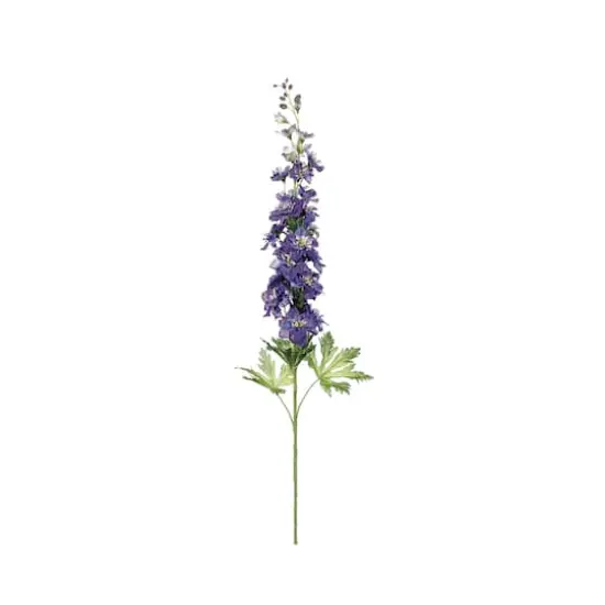 Purple Delphinium Spray  {1}