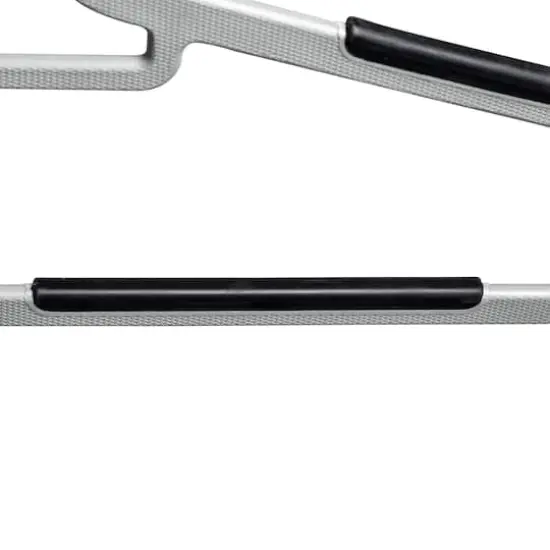 Honey Can Do Gray & Black Anti-Slip Rubber Grip Plastic Hangers, 15ct. {7}