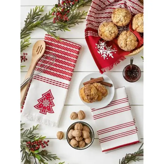 DII&reg; Assorted Nordic Tree Dishtowel Set {11}
