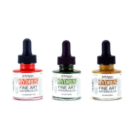 Dr. Ph. Martin's&reg; Hydrus&trade; Fine Art Watercolor, 1oz. 32H Raw Sienna {2}