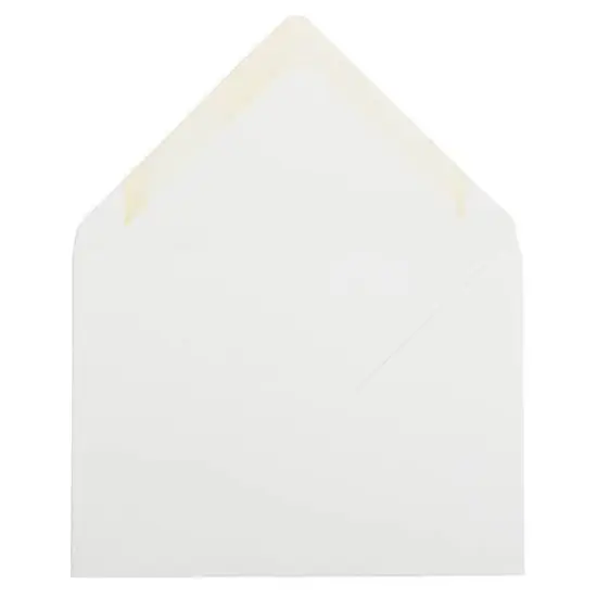 JAM Paper A7 Bright White Wove Strathmore Invitation Envelopes with Euro Flap {3}