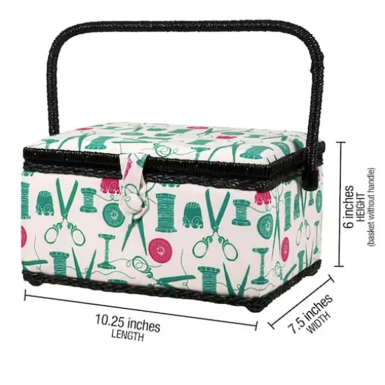 SINGER&reg; Vintage Spools Pattern Sewing Basket Kit {6}