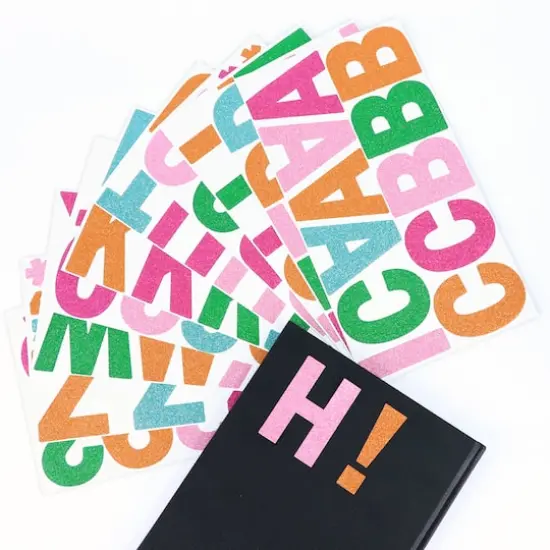 Multicolor Glitter Alphabet Stickers by Recollections&trade;  {3}