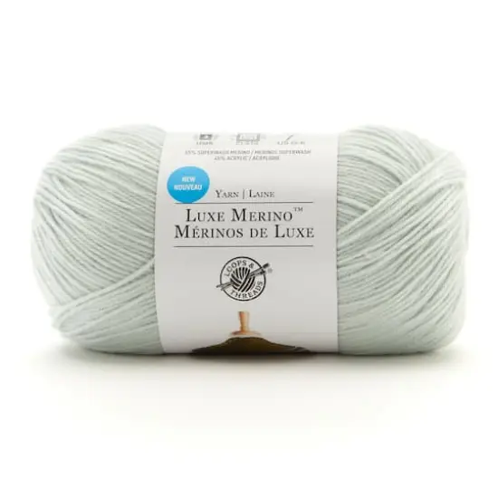 Luxe Merino&trade; Solid Yarn by Loops & Threads&reg; Chalk Blue {1}