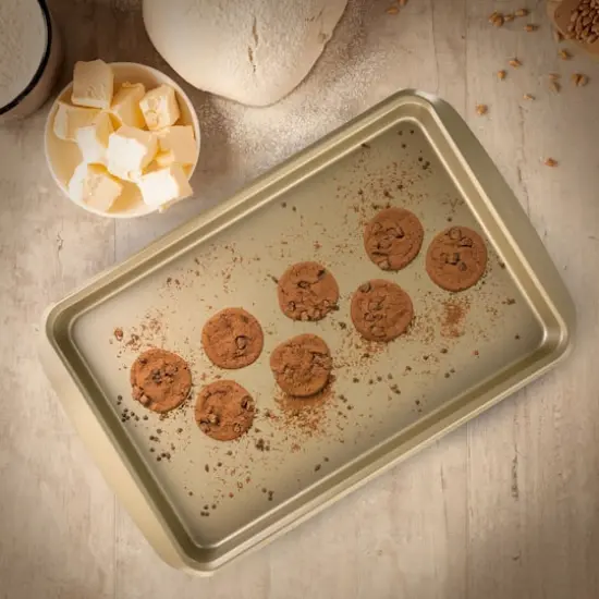 Kenmore Elite 15" Nonstick Carbon Steel Rectangular Cookie Sheet {6}