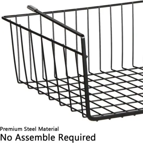 NEX&trade; Black Under Shelf Wire Baskets, 4ct. {4}