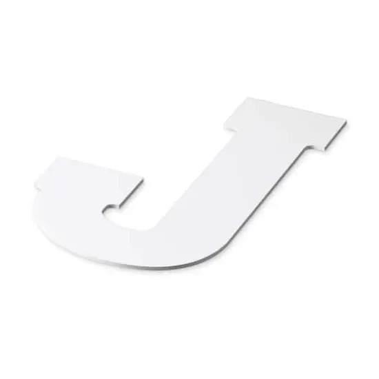 13" White MDF Uppercase Letter by Make Market&reg; J {4}